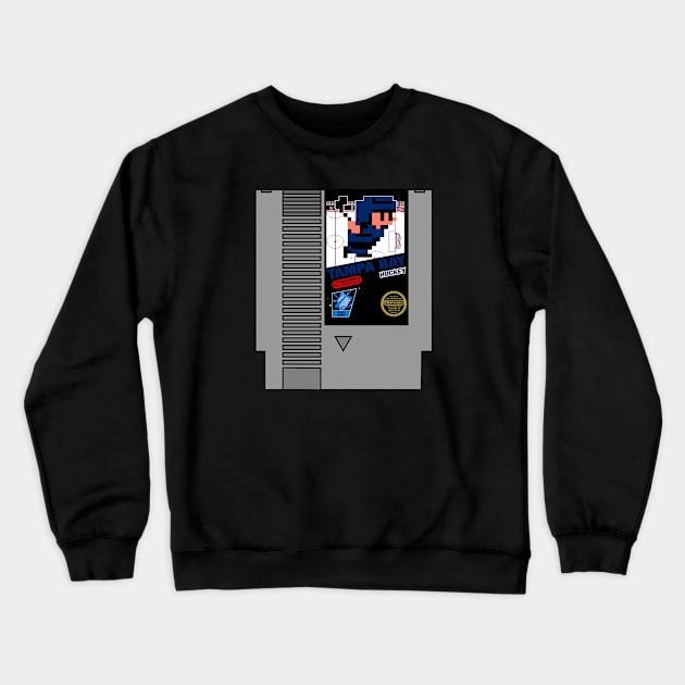 Tampa Bay Hockey 8 bit cartridge design Crewneck Sweatshirt by MulletHappens